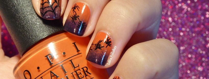 OPI Call me Gwen-Ever and Everyday is Oktoberfest - Halloween gradient